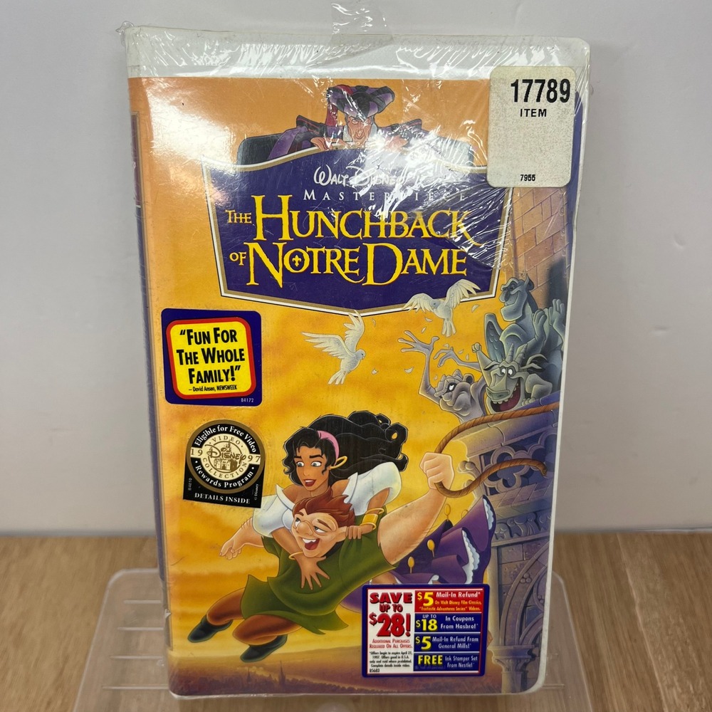 Disney The Hunchback of Notre Dame VHS Masterpiece Edition Sealed 7955 Animated